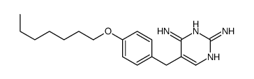 5-[(4-heptoxyphenyl)methyl]pyrimidine-2,4-diamine Structure