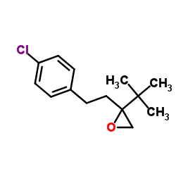 2-[2-(4-Chlorophenyl)ethyl]-2-(1,1-dimethylethyl)-oxirane structure