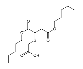 2-(1,4-dioxo-1,4-dipentoxybutan-2-yl)sulfanylacetic acid结构式