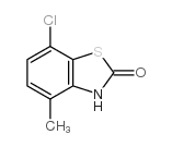 7-氯-4-甲基-2(3h)-苯并噻唑酮结构式