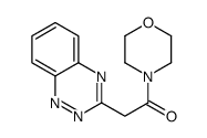 2-(1,2,4-benzotriazin-3-yl)-1-morpholin-4-ylethanone结构式