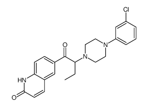 6-[2-[4-(3-chlorophenyl)piperazin-1-yl]butanoyl]-1H-quinolin-2-one Structure