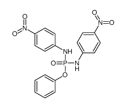 4-nitro-N-[(4-nitroanilino)-phenoxyphosphoryl]aniline Structure