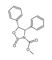 methyl (2R,4S,5R)-4,5-diphenyl-1,2,3-oxathiazolidine-3-carboxylate 2-oxide Structure