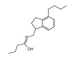 N-[(4-butyl-2,3-dihydro-1H-inden-1-yl)methyl]butanamide结构式