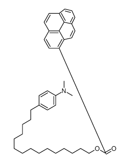 15-[4-(dimethylamino)phenyl]pentadecyl pyrene-1-carboxylate Structure