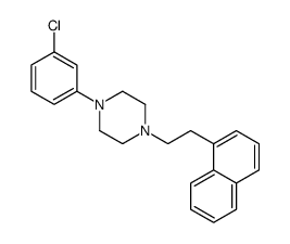 1-(3-Chlorophenyl)-4-(2-(1-naphthalenyl)ethyl)piperazine结构式