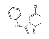 (6-chloro-imidazo[1,2-a]pyridin-3-yl)-phenyl-amine结构式