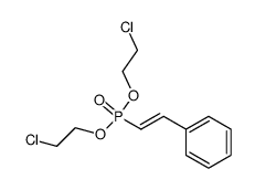 Styrylphosphonsaeure-bis-(2-chlorethylester)结构式