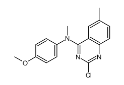 2-chloro-N-(4-methoxyphenyl)-N,6-dimethylquinazolin-4-amine结构式