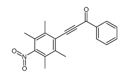 1-phenyl-3-(2,3,5,6-tetramethyl-4-nitrophenyl)prop-2-yn-1-one Structure