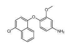4-(4-chloronaphthalen-1-yl)oxy-3-methoxyaniline结构式