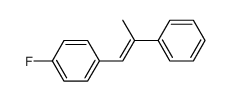(E)-1-fluoro-4-(2-phenylprop-1-enyl)benzene结构式