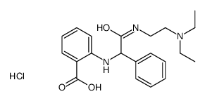 2-[(2-diethylaminoethylcarbamoyl-phenyl-methyl)amino]benzoic acid hydr ochloride结构式