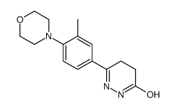 3-(3-methyl-4-morpholin-4-ylphenyl)-4,5-dihydro-1H-pyridazin-6-one结构式