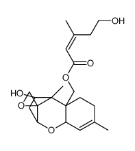 (-)-12,13-Epoxytrichotheca-9-ene-4β,15-diol 15-[(E)-5-hydroxy-3-methyl-2-pentenoate] structure