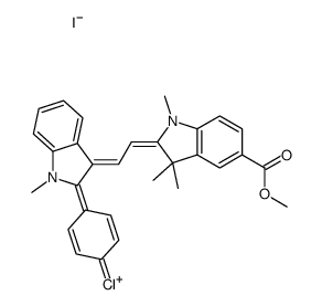 2-[2-[2-(4-chlorophenyl)-1-methyl-1H-indol-3-yl]vinyl]-5-(methoxycarbonyl)-1,3,3-trimethyl-3H-indolium iodide picture