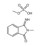 3-imino-2-methyl-1-oxoisoindolinium methyl sulphate Structure