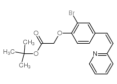 Z-[2-BROMO-4-(2-PYRIDIN-3-YL-VINYL)-PHENOXY]-ACETIC ACID TERT-BUTYL ESTER Structure