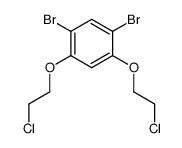1,5-dibromo-2,4-bis(2-chloroethoxy)benzene结构式