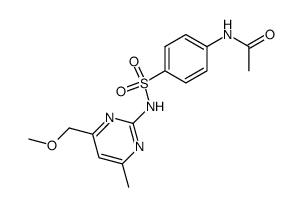 N-acetyl-sulfanilic acid-(4-methoxymethyl-6-methyl-pyrimidin-2-ylamide)结构式