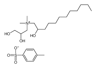 (2,3-dihydroxypropyl)(2-hydroxydodecyl)dimethylammonium toluene-p-sulphonate结构式