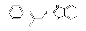 2-(1,3-benzoxazol-2-ylsulfanyl)-N-phenylacetamide Structure