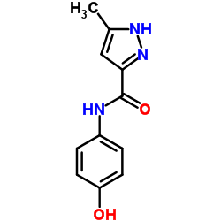 N-(4-Hydroxyphenyl)-5-methyl-1H-pyrazole-3-carboxamide结构式