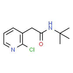 N-tert-butyl-2-(2-chloropyridin-3-yl)acetamide Structure