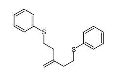 (3-methylidene-5-phenylsulfanylpentyl)sulfanylbenzene Structure