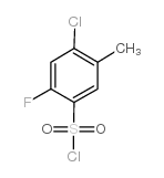 4-Chloro-2-fluoro-5-methylbenzene-1-sulfonyl chloride structure