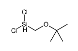 dichloro-[(2-methylpropan-2-yl)oxymethyl]silane结构式