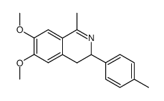 6,7-dimethoxy-1-methyl-3-(4-tolyl)-3,4-dihydroisoquinoline结构式