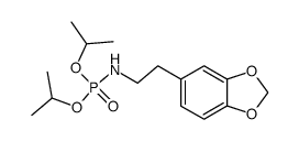 diisopropyl (2-(benzo[d][1,3]dioxol-5-yl)ethyl)phosphoramidate结构式