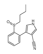 4-(2-butylsulfinylphenyl)-1H-pyrrole-3-carbonitrile结构式