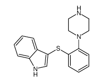 3-(2-piperazin-1-ylphenyl)sulfanyl-1H-indole Structure