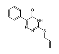 3-(allythio)-6-phenyl-1,2,4-triazin-5(2H)-one结构式