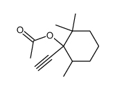acetic acid-(1-ethynyl-2,2,6-trimethyl-cyclohexyl ester) Structure