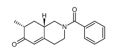 2-benzoyl-1,2,3,4,8,8a-hexahydro-7-methyl-6-isoquinolone结构式