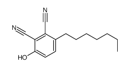 3-heptyl-6-hydroxybenzene-1,2-dicarbonitrile结构式