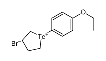 1-(4-ethoxyphenyl)tellurolan-1-ium,bromide Structure