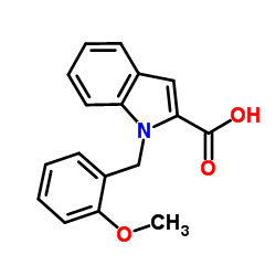 1-(2-Methoxybenzyl)-1H-indole-2-carboxylic acid Structure
