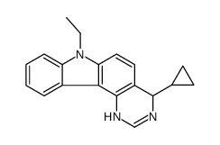4-cyclopropyl-7-ethyl-1,4-dihydropyrimido[5,4-c]carbazole结构式