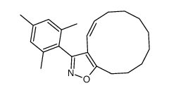 (Z)-6,7,8,9,10,11,12,13-Octahydro-3-(2,4,6-trimethylphenyl)cyclododecaisoxazol结构式