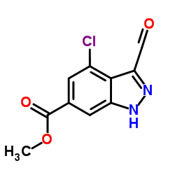 4-CHLORO-6-METHOXYCARBONYL-3-(1H)INDAZOLE CARBOXALDEHYDE图片