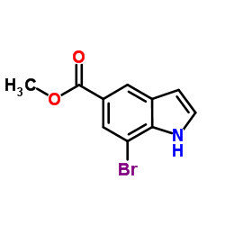 Methyl 7-bromo-1H-indole-5-carboxylate Structure