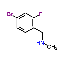 1-(4-Bromo-2-fluorophenyl)-N-methylmethanamine structure
