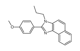 2-(4-methoxyphenyl)-3-propylbenzo[e]benzimidazole结构式