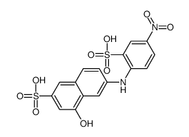 4-hydroxy-6-(4-nitro-2-sulfoanilino)naphthalene-2-sulfonic acid结构式