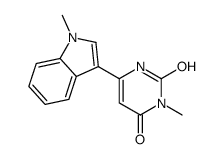 3-methyl-6-(1-methylindol-3-yl)-1H-pyrimidine-2,4-dione Structure